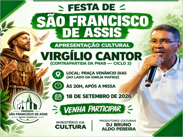 Noite Cultural com Virgílio Cantor