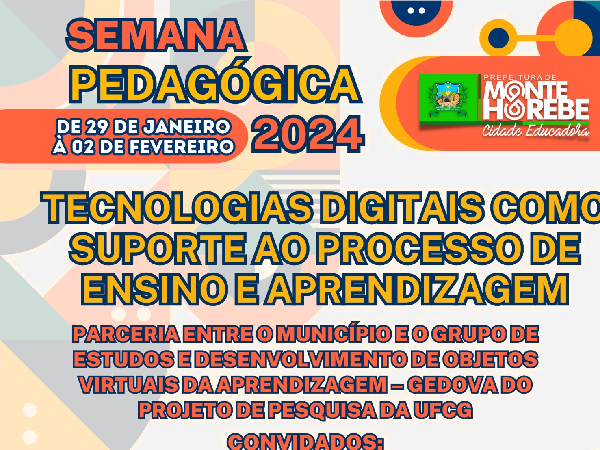 2º Dia - SEMANA PEDAGÓGICA 2024 - Palestra Educação e Criatividade (dia 29/01/2024)